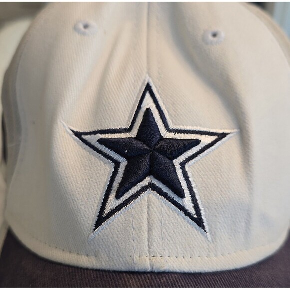 Dallas Cowboys Hat Cap Fitted Adult One Size Blue White Reebok Football Mens A0 - Picture 2 of 7